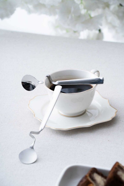 Acar Karat Moon 2 Adet Kavisli Çelik Kaşık - 16 cm YT-07694