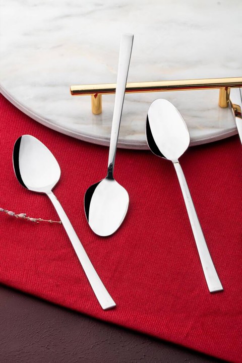 Acar Karat Moon 6 lı Çelik Tatlı Kaşık Takımı YT-05811