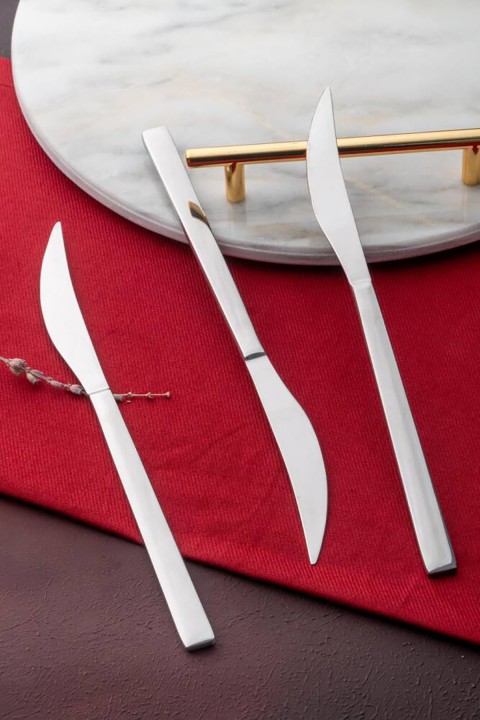 Acar Karat Moon 6 lı Çelik Yemek Bıçak Takımı YT-05810