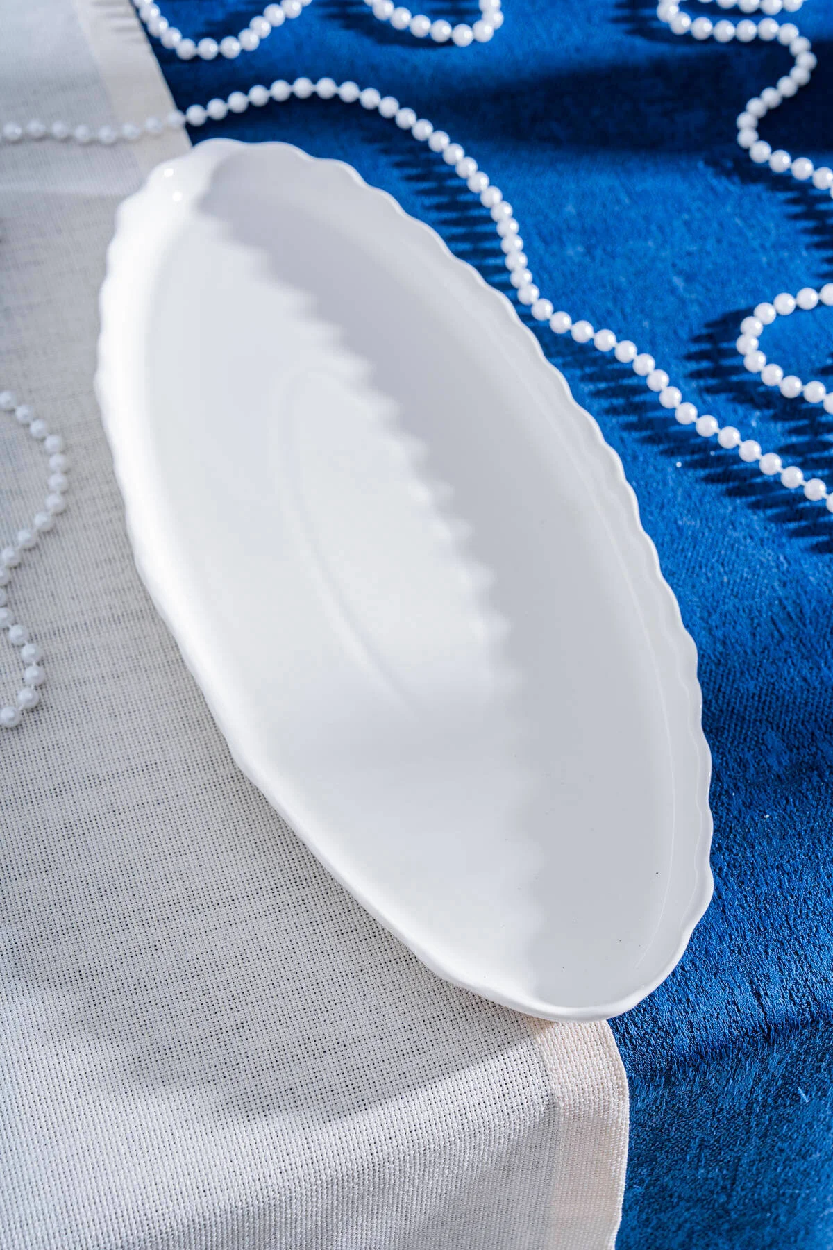 Acar King Oval Kayık Tabak 40 cm POR-07247