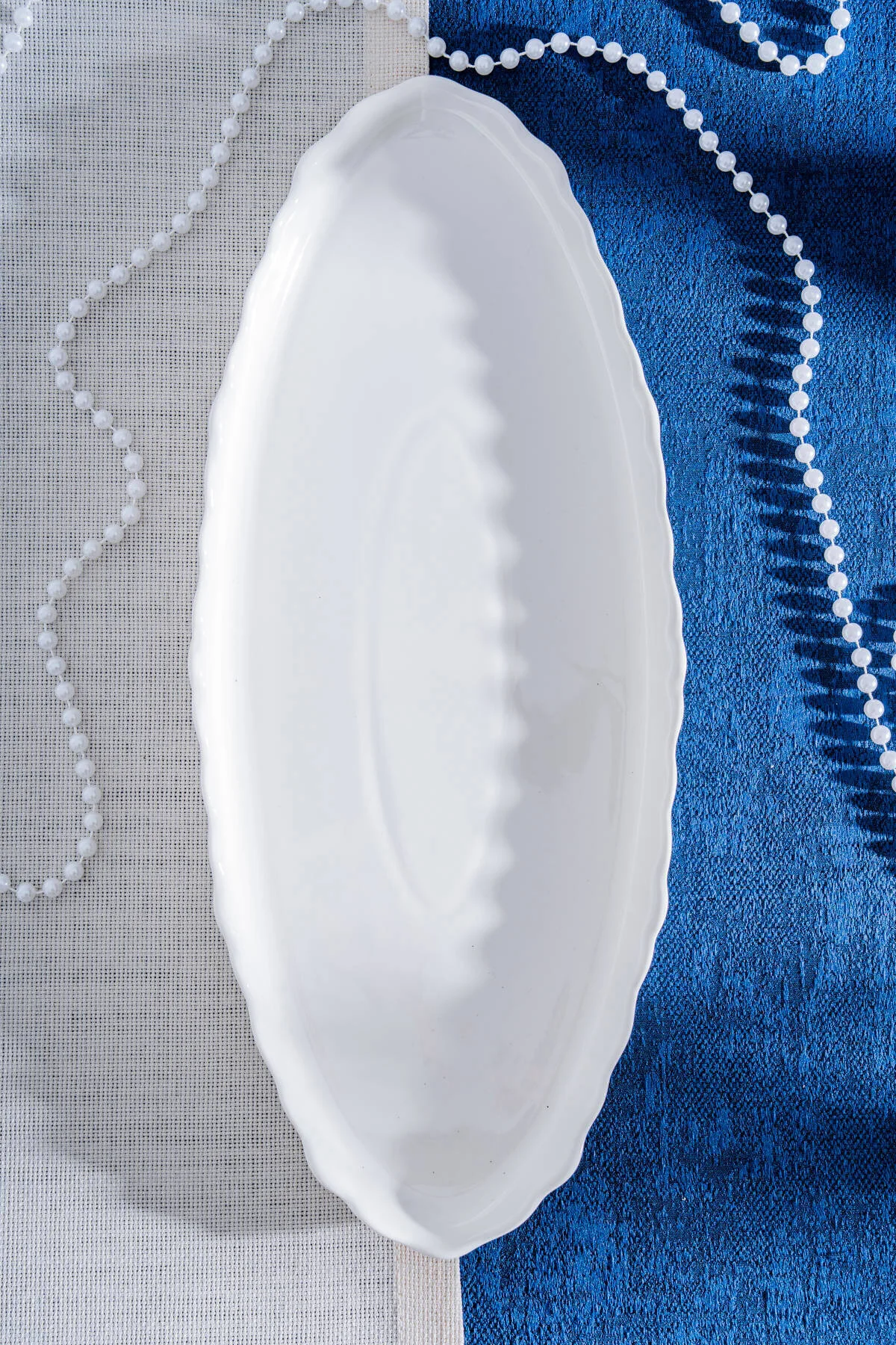 Acar King Oval Kayık Tabak 40 cm POR-07247