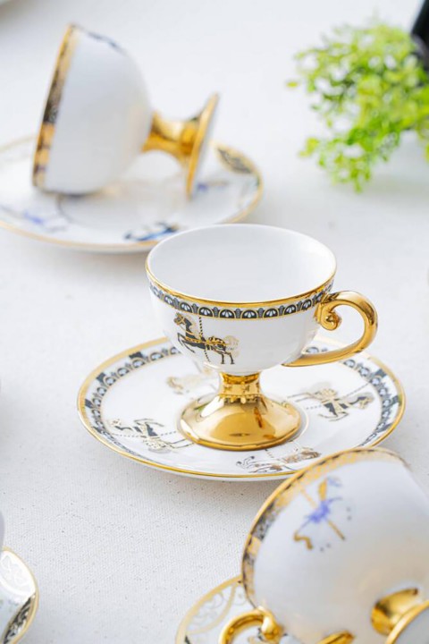 Acar Lorvil Plorvis 6 Kişilik Kahve Fincanı Takımı - 90 ml HXF-06859