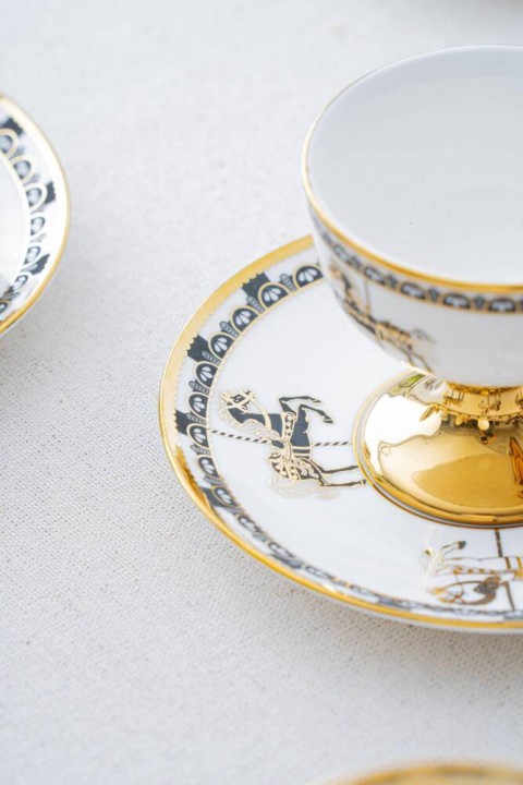 Acar Lorvil Plorvis 6 Kişilik Kahve Fincanı Takımı - 90 ml HXF-06859