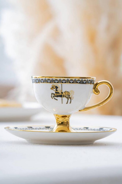 Acar Lorvil Plorvis 6 Kişilik Kahve Fincanı Takımı - 90 ml HXF-06859