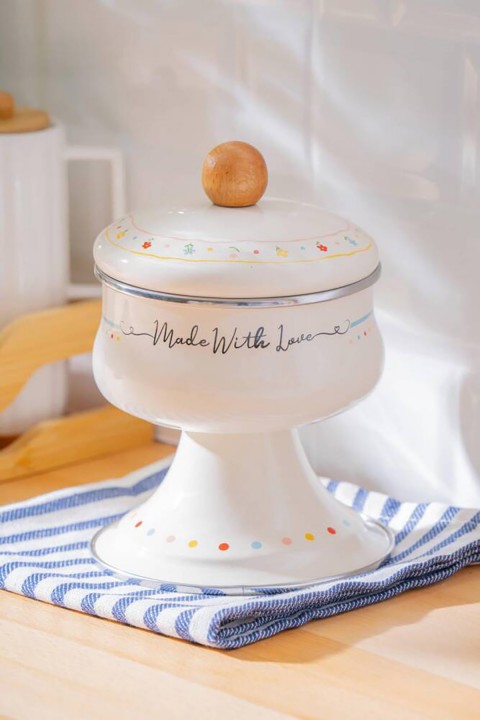 Acar Made With Love Emaye Ayaklı Şekerlik - 12 cm XAP-07713