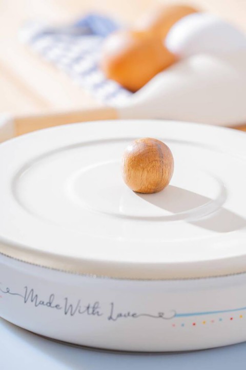 Acar Made With Love Emaye Kapaklı Sahan - 20 cm XAP-07707