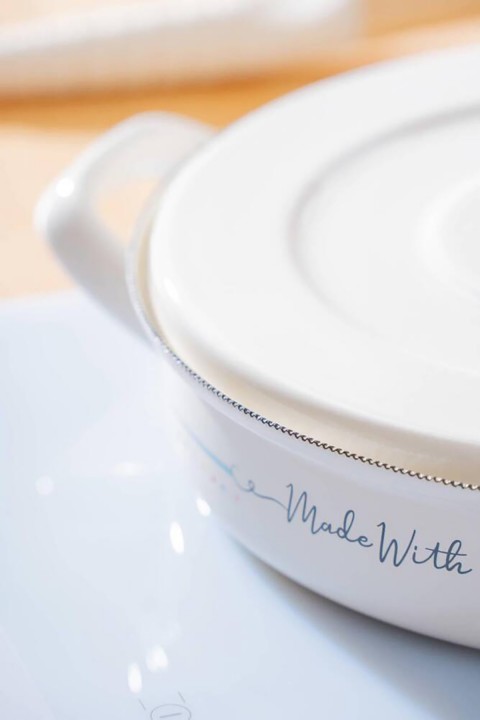 Acar Made With Love Emaye Kapaklı Sahan - 20 cm XAP-07707