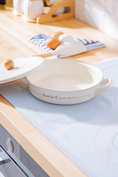 Acar Made With Love Emaye Kapaklı Sahan - 20 cm XAP-07707