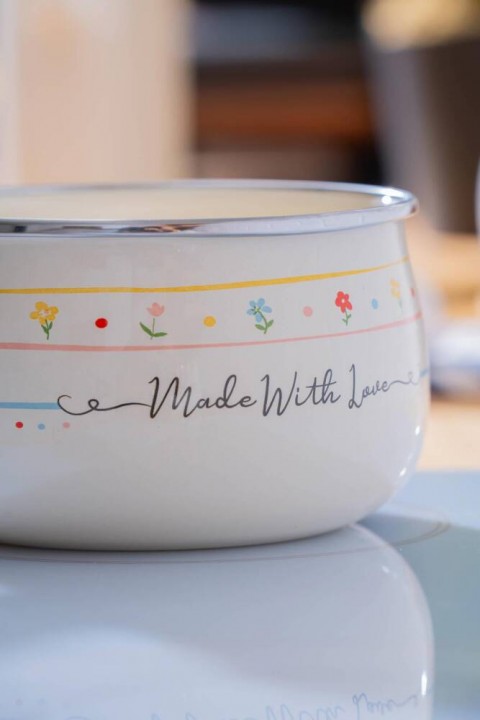 Acar Made With Love Emaye Sütlük / Sosluk - 14 cm XAP-07720