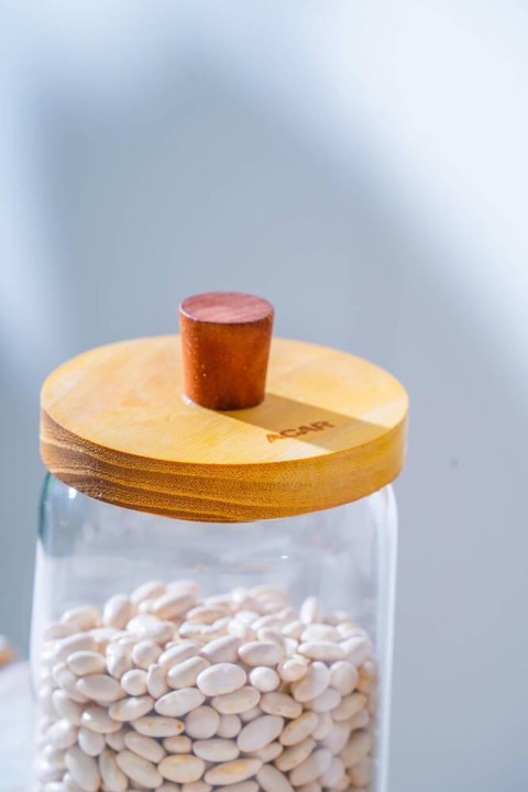 Acar Malibu Akasya Kapaklı Borosilikat Cam Kavanoz - 430 ml LND-07577