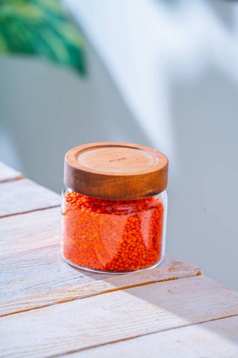 Acar Malibu Akasya Kapaklı Borosilikat Cam Kavanoz - 500 ml LND-07574