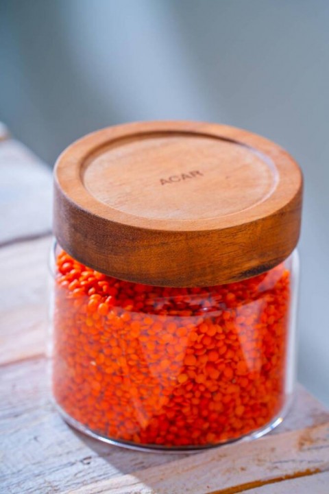 Acar Malibu Akasya Kapaklı Borosilikat Cam Kavanoz - 500 ml LND-07574