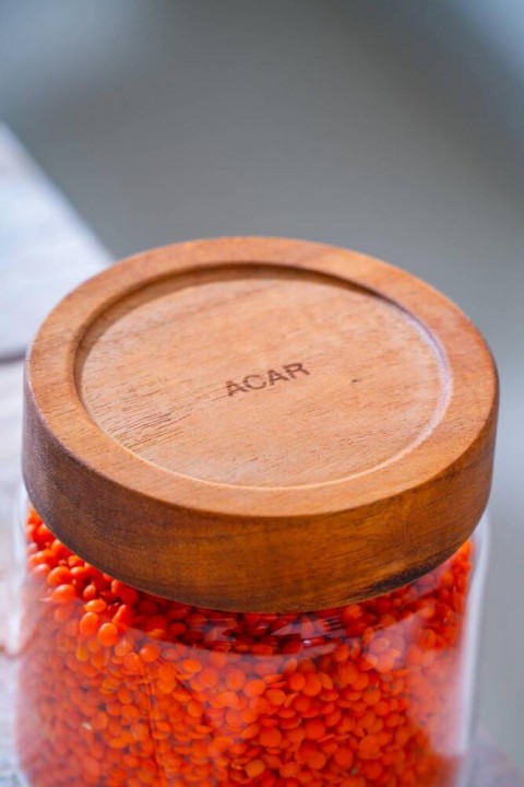 Acar Malibu Akasya Kapaklı Borosilikat Cam Kavanoz - 500 ml LND-07574