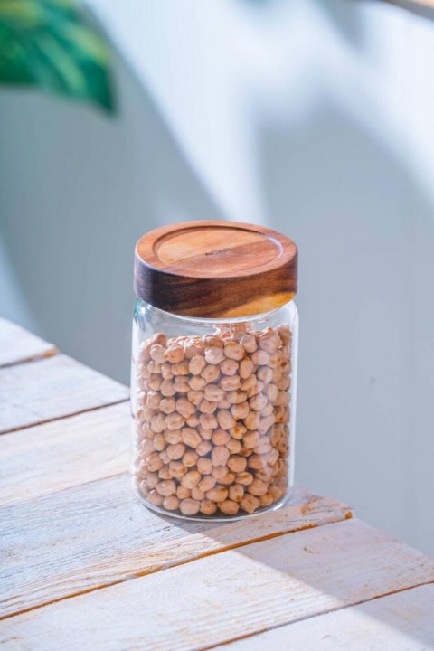 Acar Malibu Akasya Kapaklı Borosilikat Cam Kavanoz - 850 ml LND-07573