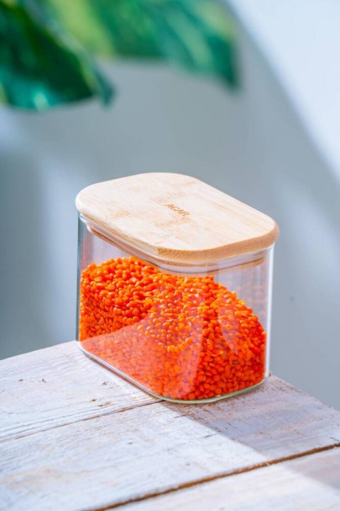 Acar Malibu Bambu Kapaklı Borosilikat Cam Kavanoz - 500 ml LND-07565