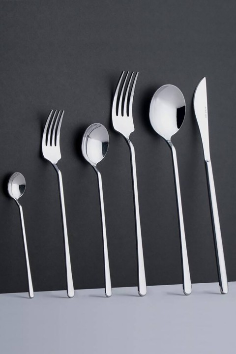 Acar Milano 36 Parça Çatal Kaşık Bıçak Takımı - Silver XYT-21-0451