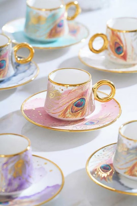 Acar Mirosa 6 Kişilik Kahve Fincanı Takımı - 90 ml KAI-06900