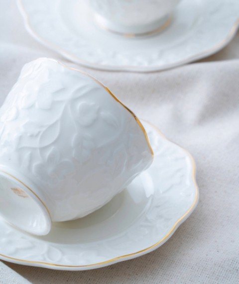 Acar Octavia 6 Kişilik Çay Fincan Takımı - Gold SYT-06061