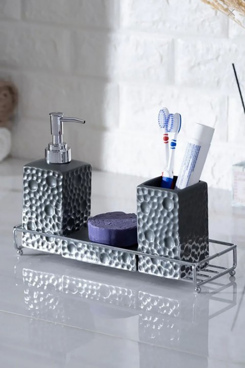 Acar Odeon 4 Parça Banyo Seti - Gri BANS-05861