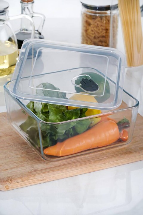 Acar Olivya Kare Vakumlu Cam Saklama Kabı - 2,7 Lt YSH-012133