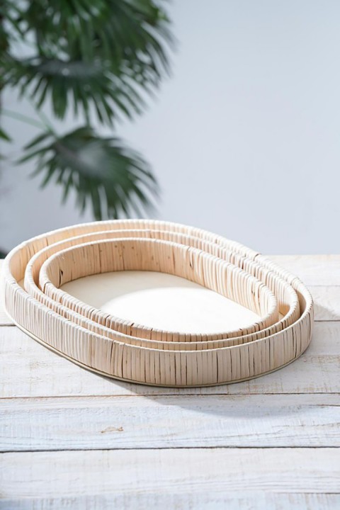 Acar Oval Hasır 3 lü Tepsi ACR-317