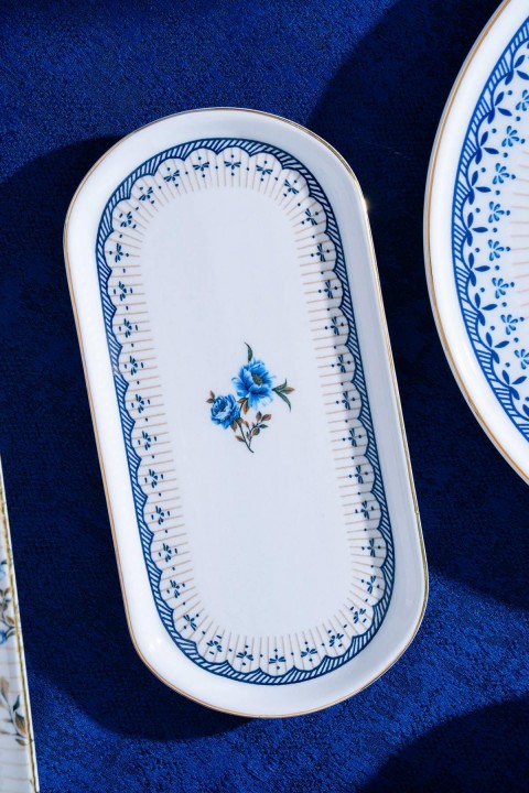 Acar Persea 6 Kişilik 27 Parça Yemek Takımı - Mavi