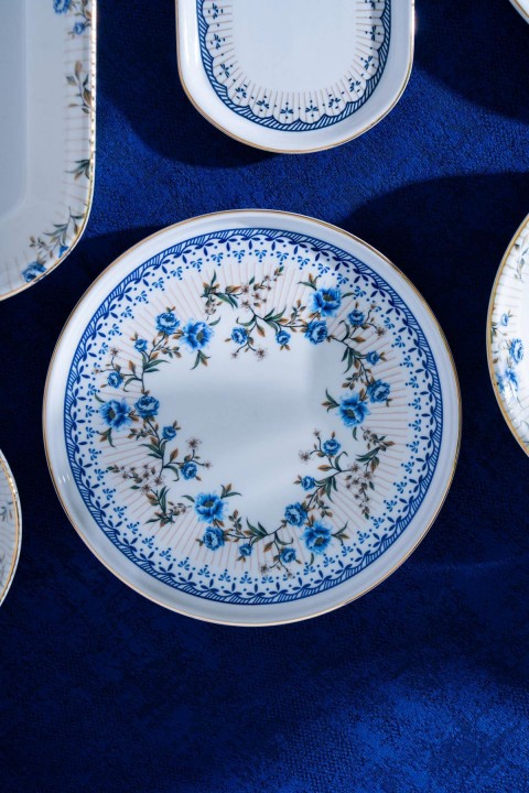 Acar Persea 6 Kişilik 27 Parça Yemek Takımı - Mavi