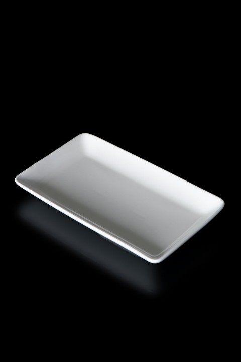 Acar Porselen Dikdörtgen Kayık Tabak 26,5 cm - Beyaz POR-008087