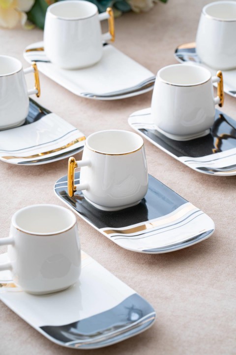 Acar Prescot 6 Kişilik Kahve Fincanı Takımı - 90 ml KAI-06398