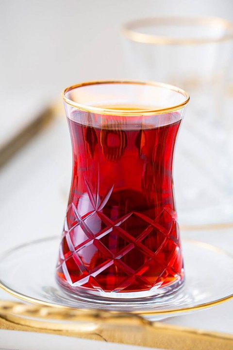 Acar Roland 6 Kişilik 12 Parça Silver Çay Seti HMS-06751