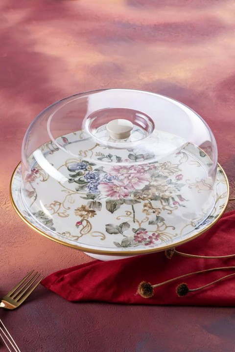 Acar Rosa Ayaklı Kek Fanus - 30 cm HCA-06421