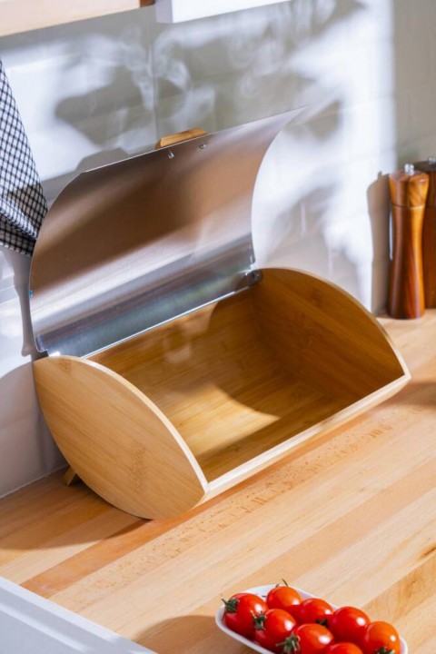 Acar Sirius Bambu Ekmek Saklama Kutusu - 35 cm WEL-07471