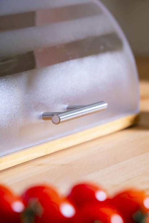 Acar Sirius Bambu Metal Kulplu Ekmek Saklama Kutusu - 38 cm WEL-07473