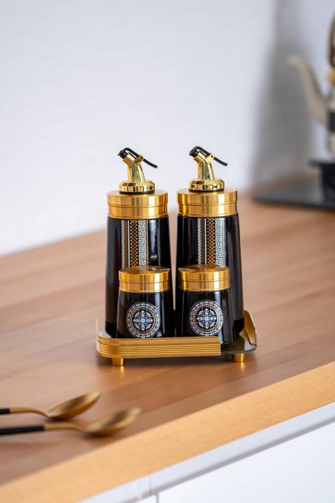 Acar Sonia Suri 5 Parça Cam Tepsili Yağlık / Sirkelik Seti KOH-05019