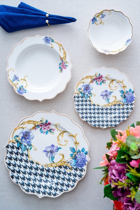 Acar Tammy 6 Kişilik 24 Parça Yemek Takımı PORWM-06353