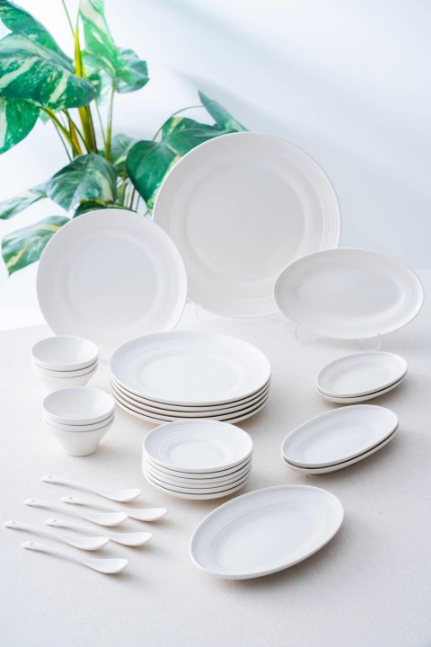 Acar Tıtanıa 31 Parça Kahvaltı Takımı - Beyaz