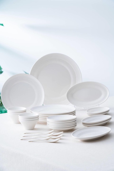 Acar Tıtanıa 31 Parça Kahvaltı Takımı - Beyaz