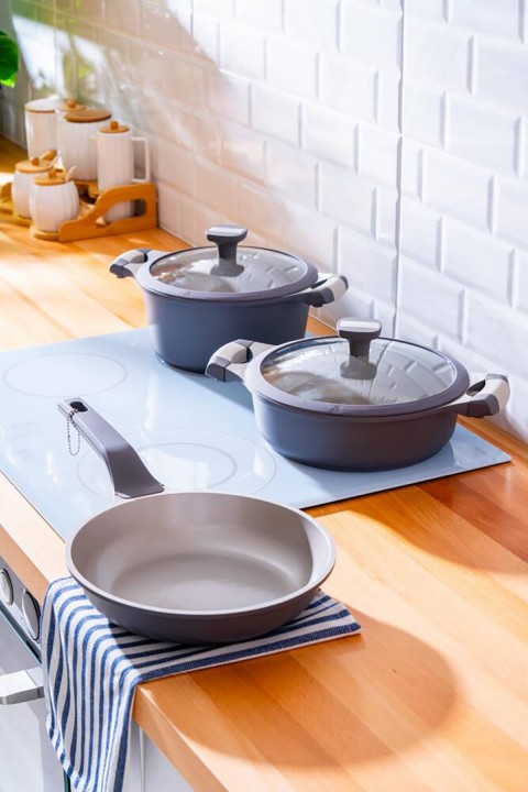 Acar Ultimate Pro 5 Parça Tencere Seti - Antrasit BSC-06785