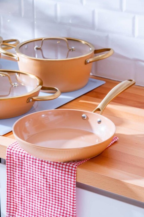 Acar Ultimate Pro 7 Parça Tencere Seti - Rose Gold BFT-06764