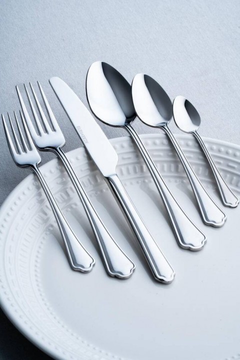 Acar Vanilla 12 Kişilik 72 Parça Silver Çatal Kaşık Bıçak Takımı ART-07763