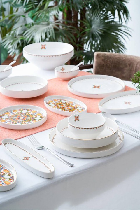 Acar Vega 6 Kişilik 45 Parça Kahvaltı & Yemek Takımı PORWM-05307