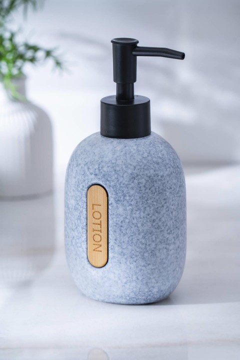 Acar Vega Lotion yuvarlak Sıvı Sabunluk 18 cm - Gri SABJ-06983