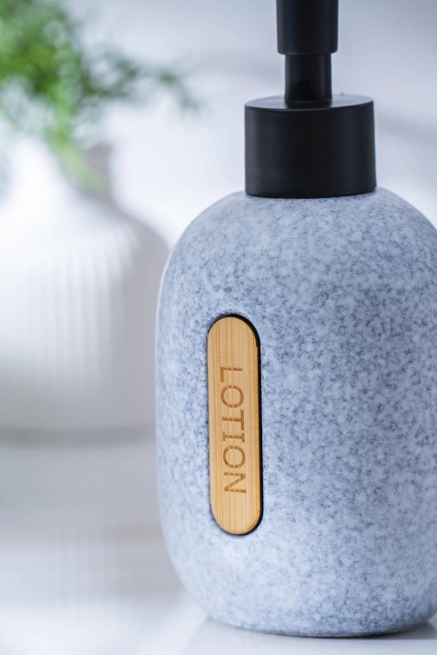 Acar Vega Lotion yuvarlak Sıvı Sabunluk 18 cm - Gri SABJ-06983