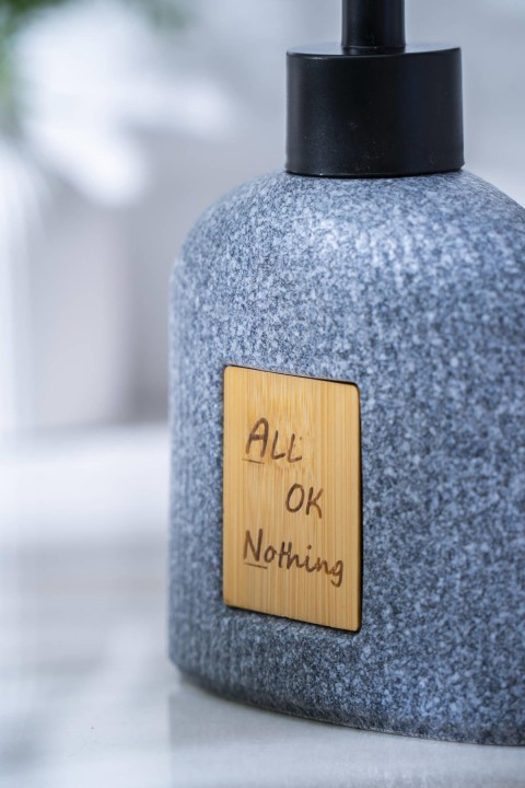 Acar Vega Nothing Sıvı Sabunluk 17 cm - Gri SABJ-06984