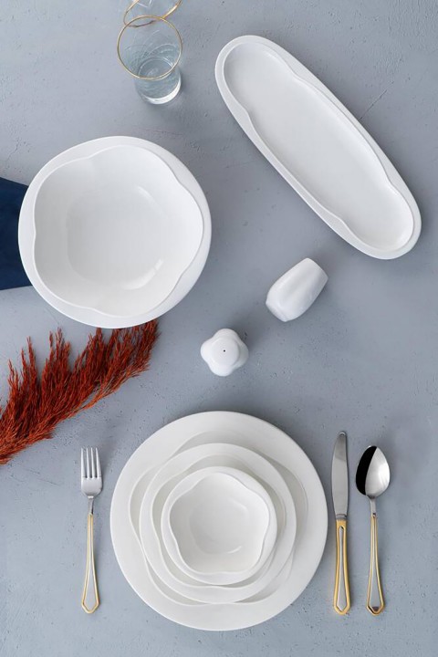 Acar Venüs 6 Kişilik 22 Parça Porselen Yemek Takımı SND-05625