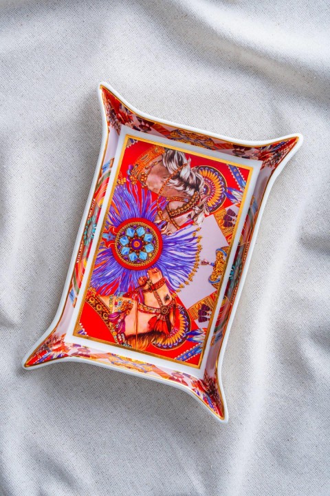 Acar Whisper Dikdörtgen Sunum Tabağı - 22 cm - Kırmızı RYL-07032