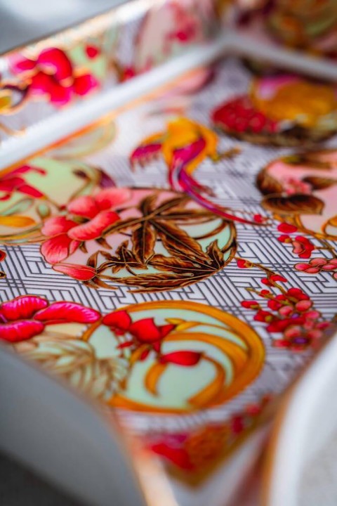 Acar Whisper Dikdörtgen Sunum Tabağı - 22 cm - Mor RYL-07032