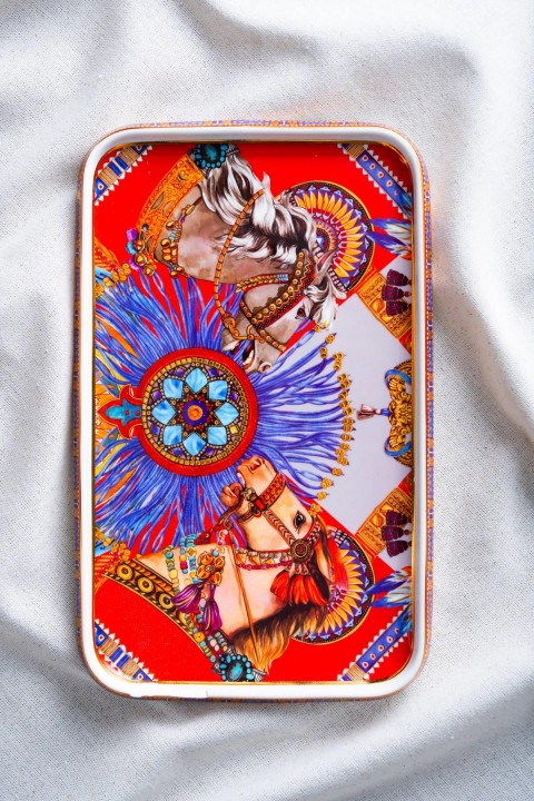 Acar Whisper Dikdörtgen Sunum Tabağı - 31 cm- Kırmızı RYL-07029