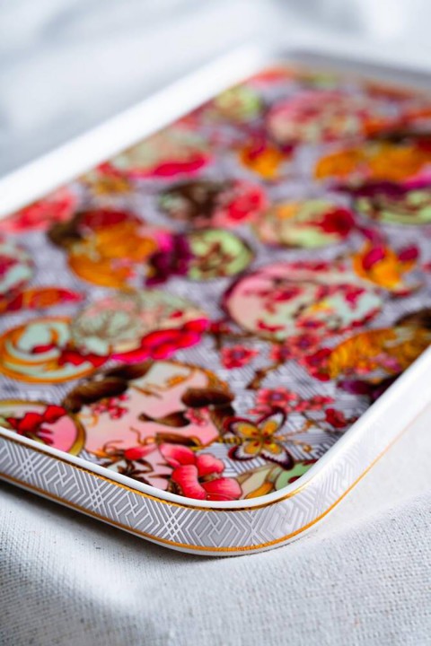 Acar Whisper Dikdörtgen Sunum Tabağı - 31 cm - Mor RYL-07029