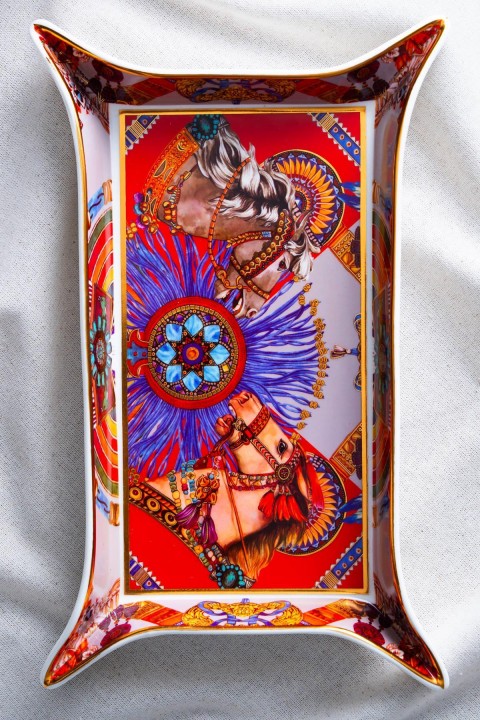 Acar Whisper Dikdörtgen Sunum Tabağı - 35 cm - Kırmızı RYL-07033